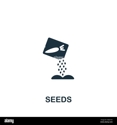 Seeds Icon Monochrome Simple Sign From Agriculture Collection Seeds