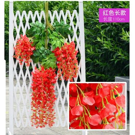 Jual Ready Daun Wisteria Daun Juntai Daun Rambat Bunga Plastik