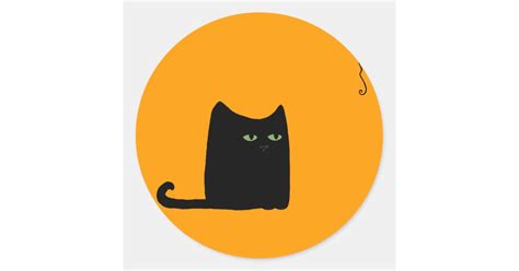 Dexter The Fat Black Cat Sticker Customizable Zazzle