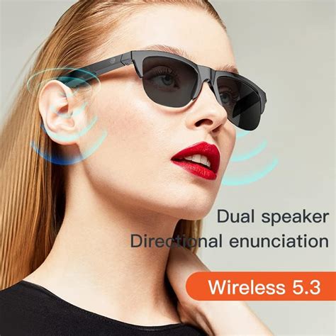 anteojos de sol inteligentes inalámbricas Bluetooth con oído abierto