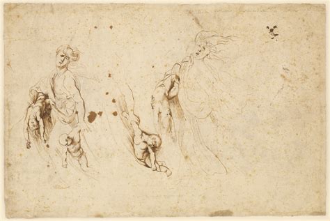 Three Groups Of Apostles In A Last Supper Recto Three Sketches For