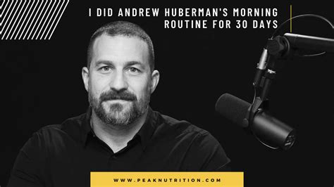 I Did Andrew Huberman's Morning Routine For 30 Days - Peak Nutrition | Arizona's Discount ...