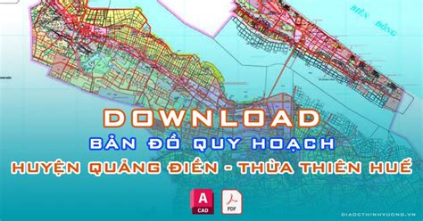 Download Bản đồ Quy Hoạch Huyện Quảng Điền Thừa Thiên Huế Pdfcad