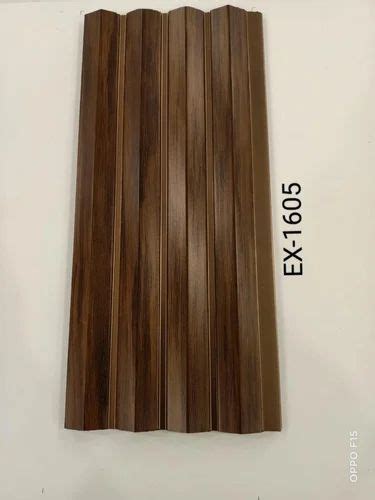 6Mm Brown Wpc Charcoal Louver Panel 8 X 4 At Rs 470 Piece In Ahmedabad