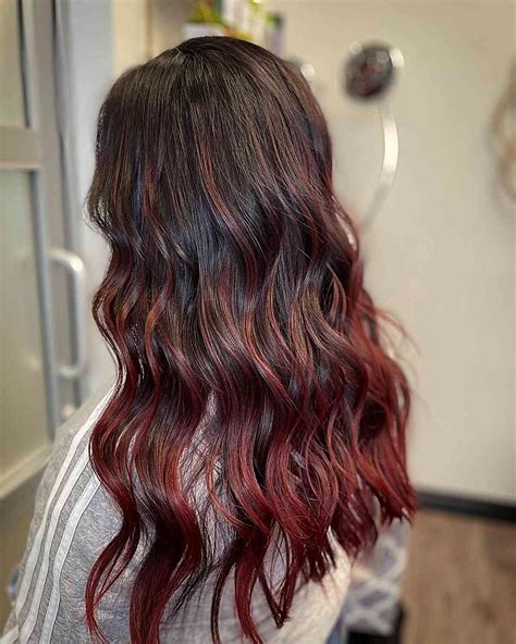 Red And Brown Ombre Hair