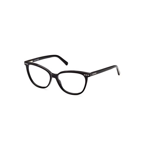 Swarovski Sk 5428 001 Shiny Black Eyeglasses Woman