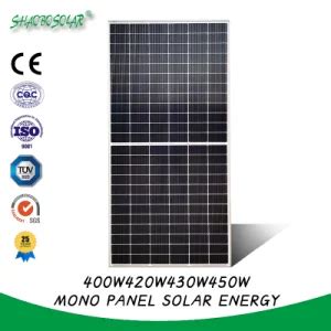 430W Highest Efficiency 25 Years Warranty Half Cell PV Solar System