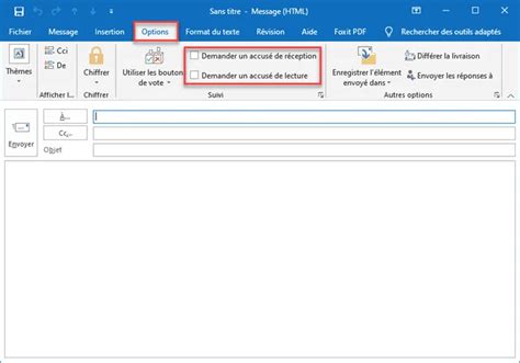 Envoyer Un Mail Avec Accus De R Ception Dans Outlook