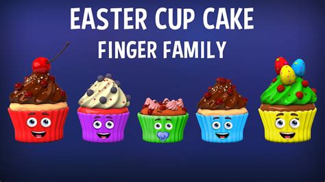 The Finger Family Easter Cup Cakes Family Nursery Rhyme | Easter Finger Family Songs - YouTube