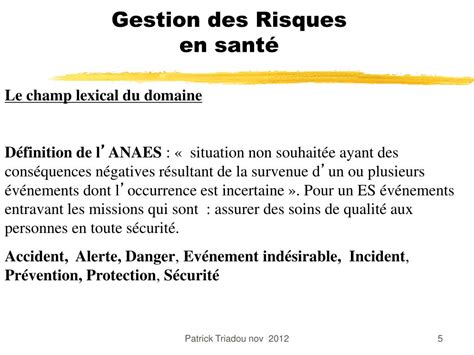 Ppt Gestion Des Risques En Sant Powerpoint Presentation Free