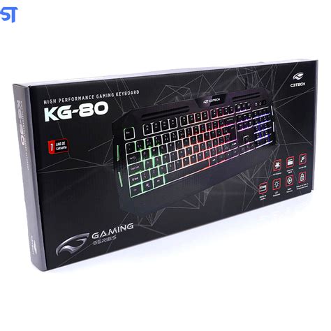 Teclado Gamer C3Tech LED Multicolorido USB Anti Ghosting ABNT2