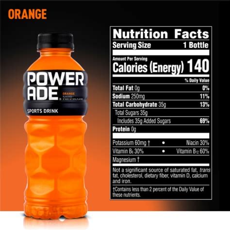 Powerade Orange Electrolyte And Vitamin Sports Drink 20 Fl Oz Frys