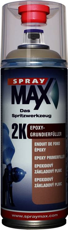 Spraymax 2k Grundierfüller Grau 400 Ml Sprühdose 2komponentige