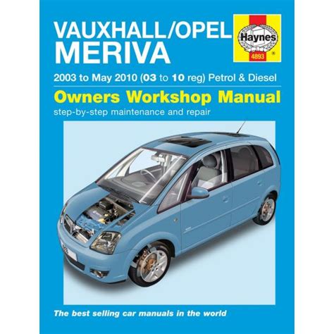 Opel Vauxhall Meriva Rth Revue Technique Haynes Anglais