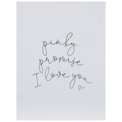 Pinky Promise I Love You Wood Decor Hobby Lobby 5780937