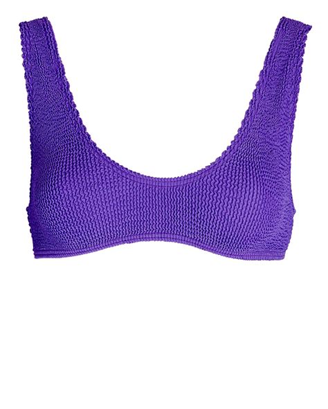 Bond Eye Scout Scoop Neck Bikini Top Purple Editorialist