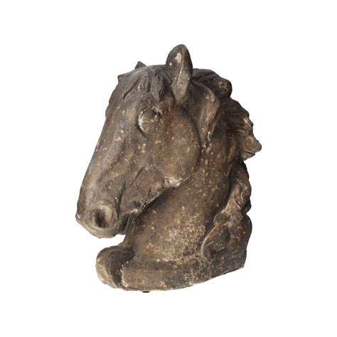 Busto Decorativo Di Cavallo In Resina Marrone Scuro Keyhome Store