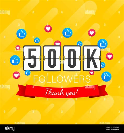 500k Followers Thank You Social Sites Post Thank You Followers