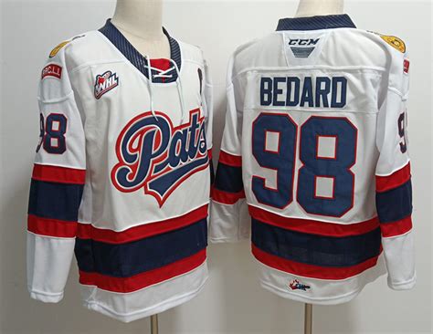 Mens Regina Pats Connor Bedard Chl Hockey Jersey White