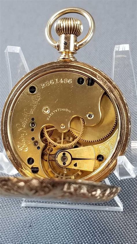 Sold Price Antique 1888 14k Gold Elgin Full Hunter Pocket Watch