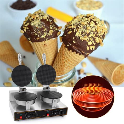 WICHEMI Ice Cream Cone Maker Commercial Waffle Cone Maker Machine