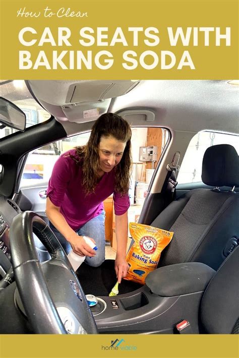 How To Clean Car Seats With Baking Soda Clean Car Seats Car Cleaning