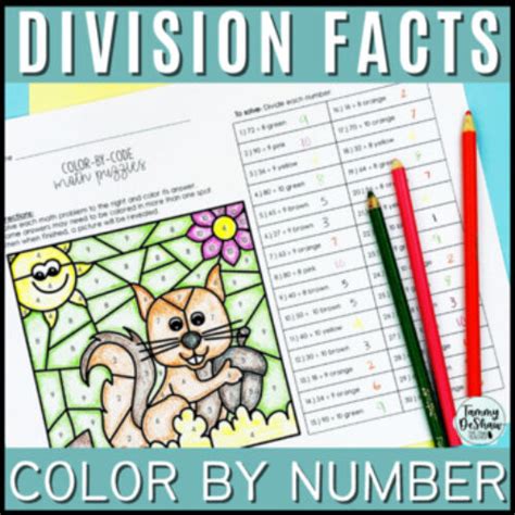 Division Facts Color By Number - Classful