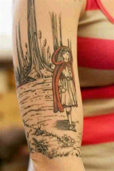 Little Red Riding Hood tattoo, fairy tale tattoo