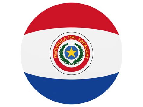 Paraguay Round Flag Png Transparent Icon