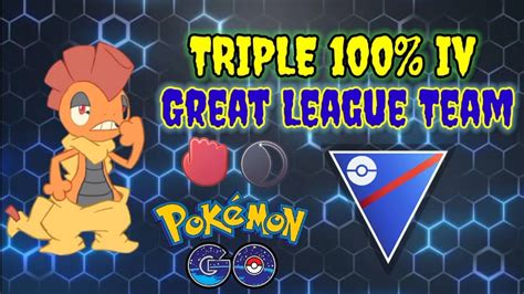 Scrafty In Pokemon Go Great League Triple 100 Iv Team In Go Battle