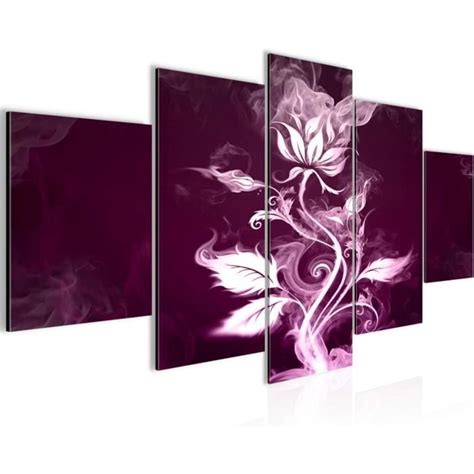 Tableau Mural Fleurs Rose Parties Impression Sur Toile Intissee