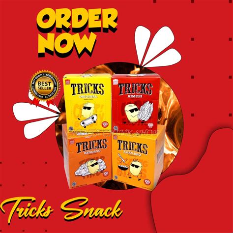 Jual Tricks Biskuit Kentang Potato Baked Chips Box Isi Pcs Snack