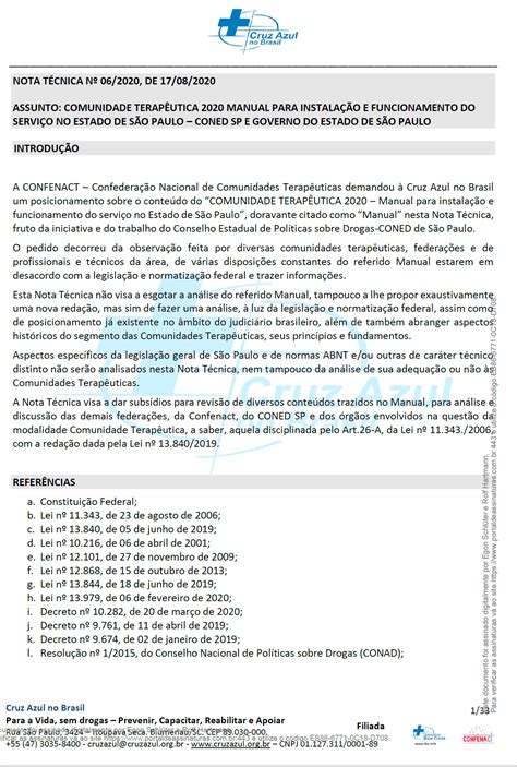 Nota T Cnica N Cruz Azul No Brasil Agosto De