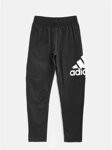 Buy Adidas Boys Black Yb Logo Track Pants Track Pants For Boys 2023024 Myntra