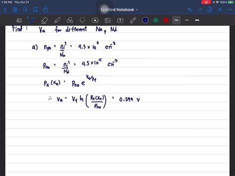 SOLVED We Make A Si Bar With A P Type Doping Of 2 10 16 Cm 3 On The