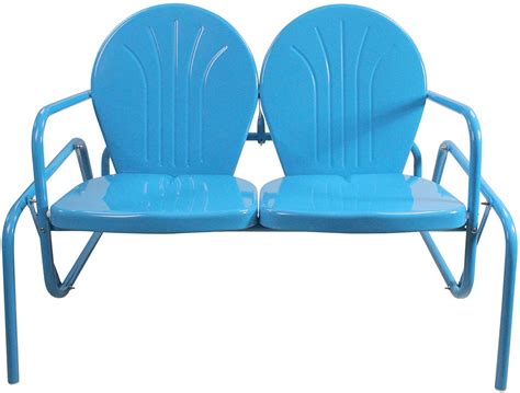 30 Collection Of Outdoor Retro Metal Double Glider Benches