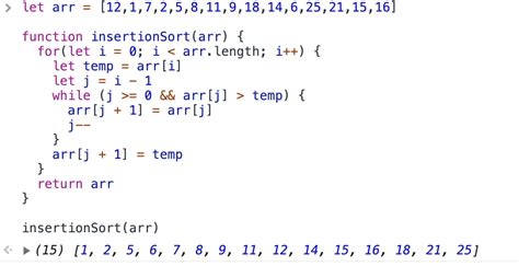 Insertion Sort Algorithm — Java Scriptpascal By Sonia Dumitru Medium