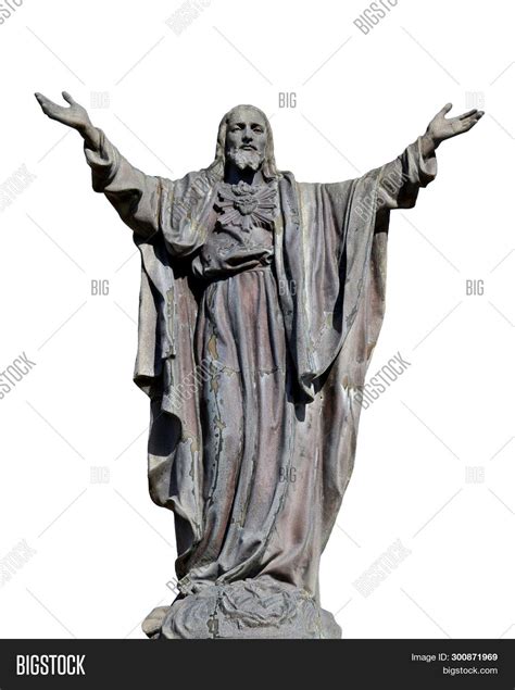 Statue Jesus Arms Image Photo Free Trial Bigstock