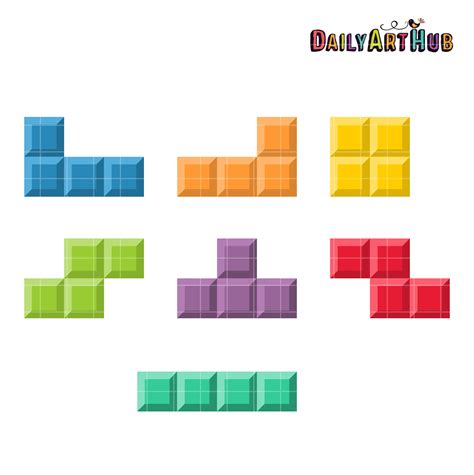 Tetris Blocks Clip Art Set – Daily Art Hub – Free Clip Art Everyday