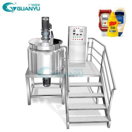 Chemical Mixing Equipment L Stainless Steel Jacketed Heat Electric