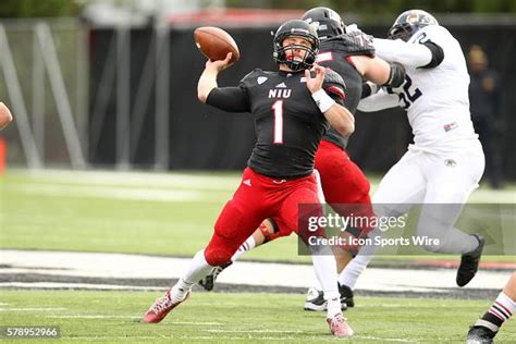 Northern Illinois Quarterback Anthony Maddie Throws The Ball Down The