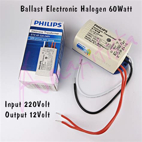 Jual Electronic Transformer Ballast Halogen 12volt Et E 60w 220v Philips Kab Tangerang