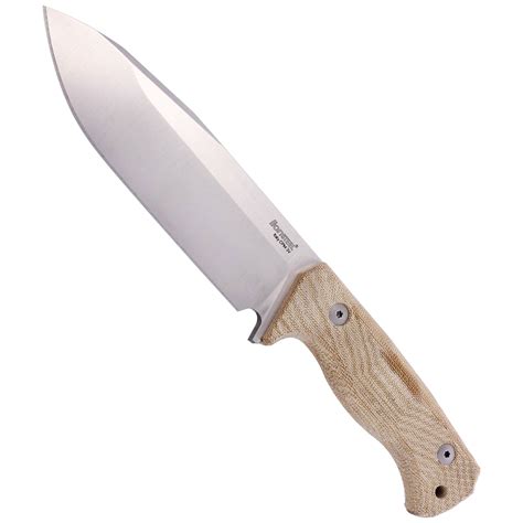 Lionsteel Knife Natural Canvas Micarta Satin Cpm V By Molletta T V