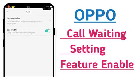 Oppo Call Waiting Setting How To Set Call On Waiting In Oppo Phone