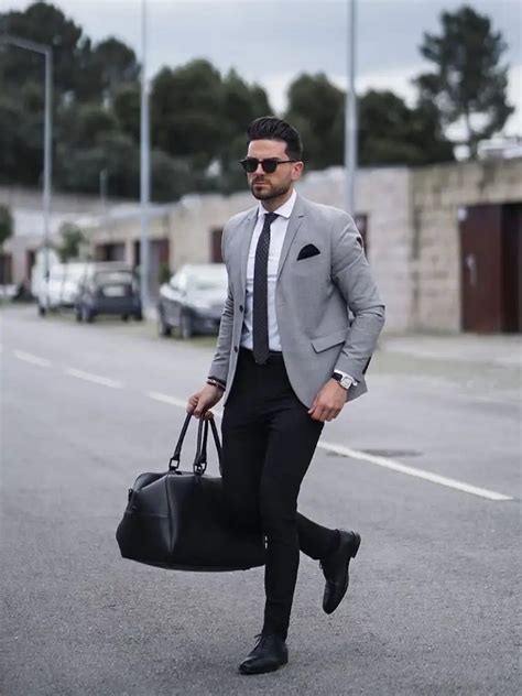 Classy Grey Blazer Outfit Ideas For Men Grey Blazer Combination