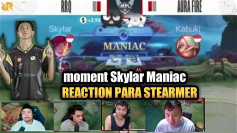 REAKSI PARA STREAMER LIAT BEATRIX SKYLAR Gameplay Mobilelegends