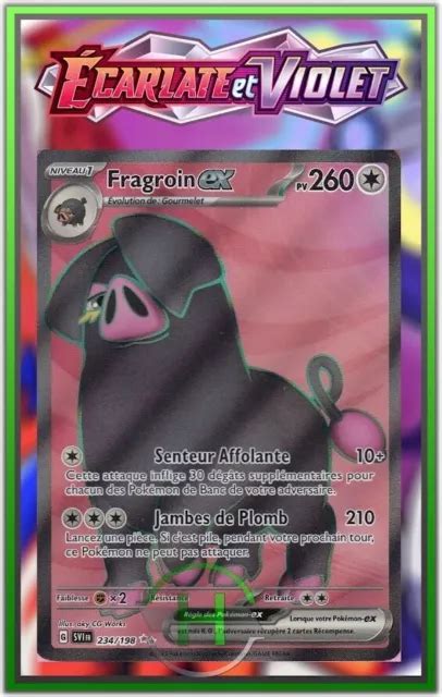 FRAGROIN EX EV1 Écarlate et Violet 234 198 Carte Pokémon