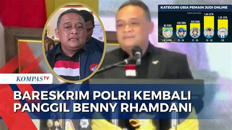 Kembali Dipanggil Polisi Soal Judol Benny Rhamdani Akui Sudah Jelaskan