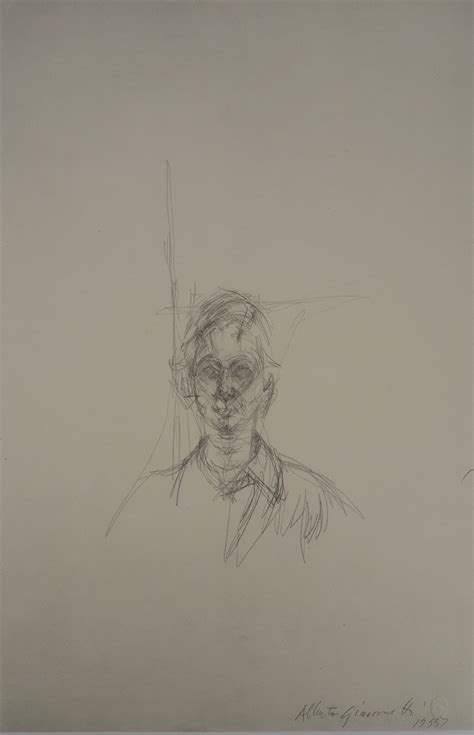 CATA Alberto GIACOMETTI d après Portrait d enfant Lithographie