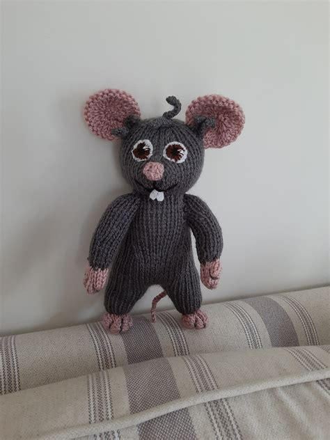 Dave & Ava Inspired Philip the Mouse Plush Hand Knitted Soft - Etsy UK